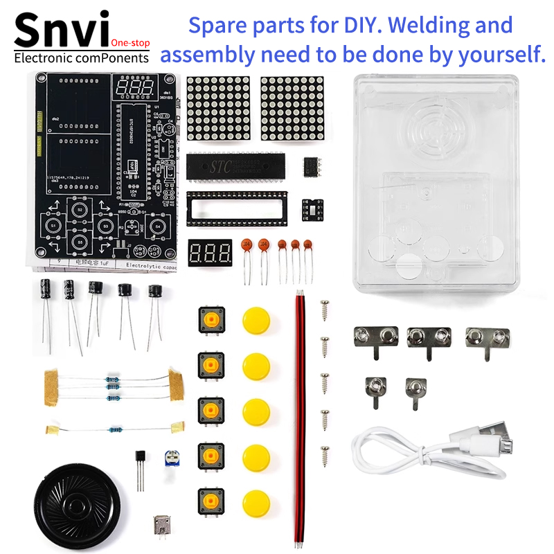 Snvi DIY Pixel Game Console Ki - огляд і ціна Diy Electronics Learning Kit