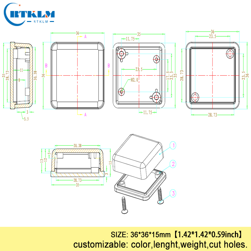 Small plastic project case DIY - огляд і ціна Diy Electronics Box