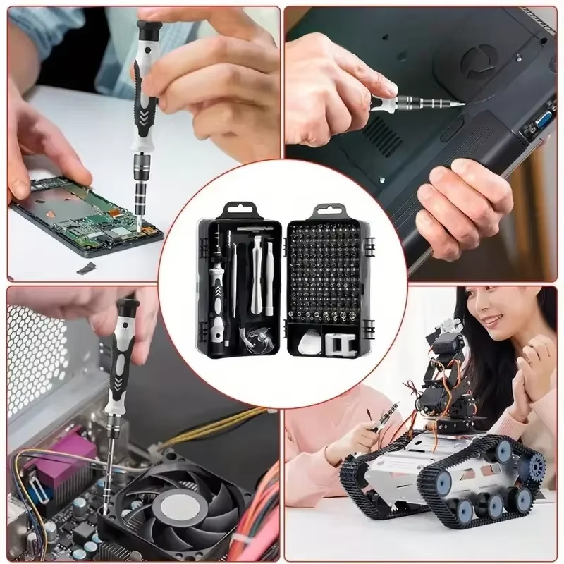 115-in-1 Precision Screwdriver - огляд і ціна Diy Electronics Components Kit