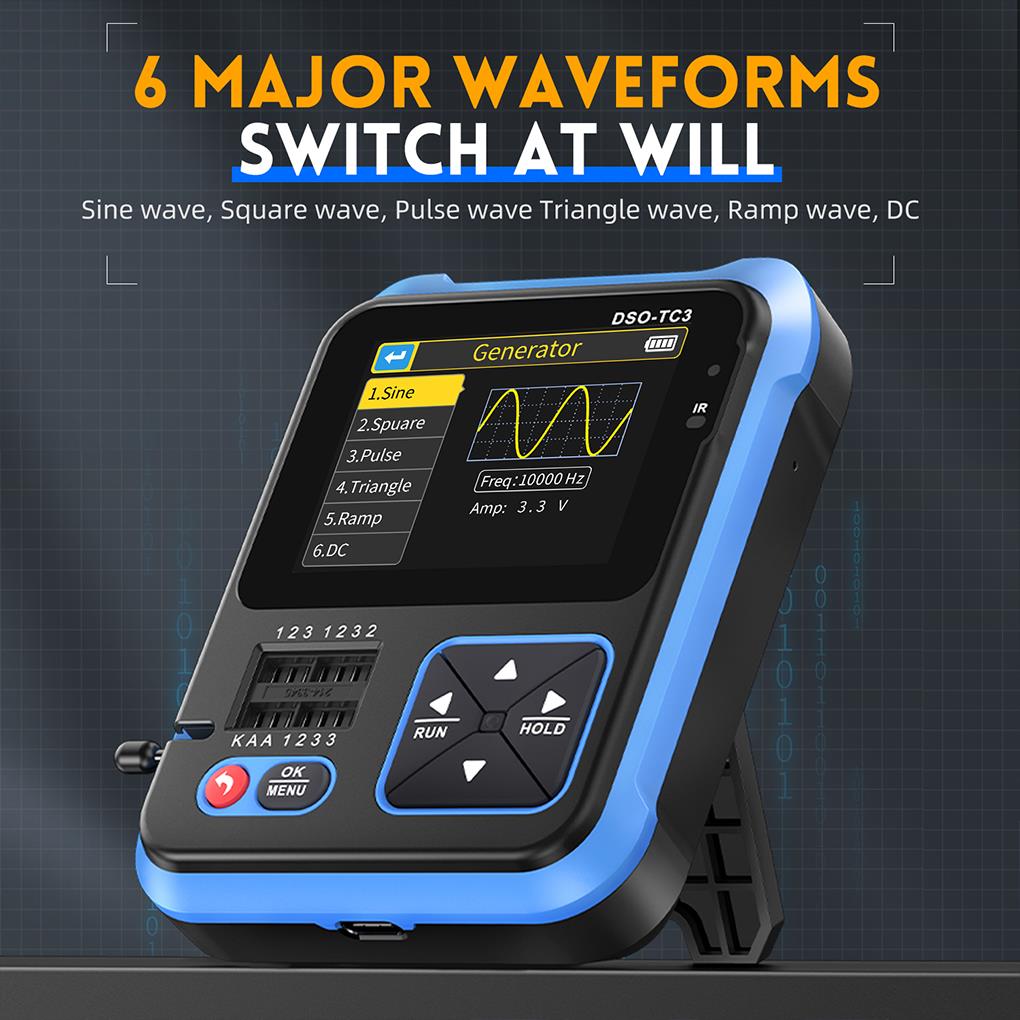 FNIRSI DSO-TC3 3in1 Mini Handh - огляд і ціна Oscilloscope Dso Mini
