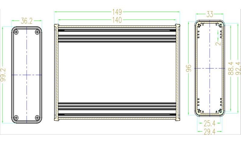 Aluminium Box Housing Case for - огляд і ціна Diy Electronics Box